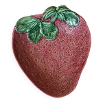 Saladier en barbotine fraise - pièce rare Saladier en barbotine fraise - pièce rare