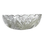 Saladier / coupe  fruits en cristal grav