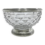 Saladier cristal et argent - henri soufflot