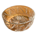 Saladier en cristal cisel
