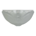 Saladier cristal aux oiseaux style art dco jg durand