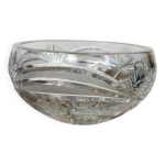 Saladier en cristal taill