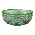 Saladier en cristal vert, premire partie du xx me sicle