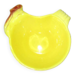 Saladier jaune en forme de poule