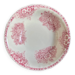 Saladier onnaing en terre de fer rose, service flora Saladier onnaing en terre de fer rose, service flora