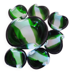 Saladier et ramequins en verre de murano