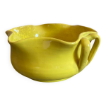 Saladier en terre cuite maille jaune