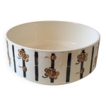 Saladier terre de fer badonviller orange et noir