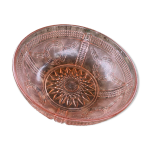 Saladier en verre moulé vintage Saladier en verre moulé vintage