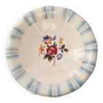 Saladier vintage sarreguemines - mod�le claude - fa�ence fleurie