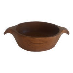Saladier vintage en teck design scandinave
