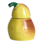 Salire en forme de poire en cramique jaune