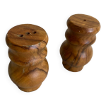 Salière et poivrière en bois d olivier Salière et poivrière en bois d olivier