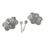 Sali�re et poivri�re en cristal daum