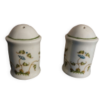 Salire et poivrire en porcelaine