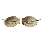 Salire et poivrire en porcelaine de limoges r. montigny