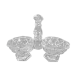Salire poivrire en verre moul ancien vintage