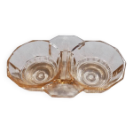 Salire poivrire en verre moul rosaline