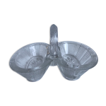 Salire / saleron vintage en verre moul