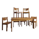 Salle  manger ensemble table et 6 chaises maison regain en orme