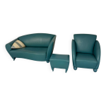 Salon canapé et fauteuil atlantis design des années 90 de wittmann vintage Salon canapé et fauteuil atlantis design des années 90 de wittmann vintage