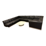 Salon en cuir modulable, 1970