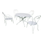 Salon de jardin en fer forg� ann�es 60