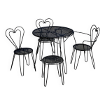 Salon jardin mathieu matégot en fer forgé 1950 Salon jardin mathieu matégot en fer forgé 1950