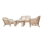 Salon de jardin en rotin