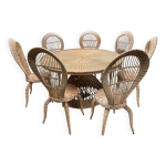 Salon de jardin rotin vintage Salon de jardin rotin vintage