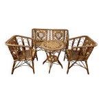 Salon en rotin de style victorien ann�es 1920