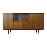 Sam scandinave vintage aarno 37 - bahut haut - table avec rallonges - 6 chaises Sam scandinave vintage aarno 37 - bahut haut - table avec rallonges - 6 chaises