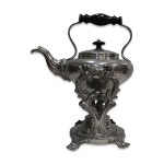 Samovar en cuivre argent, style louis xv 2me moiti du xixe
