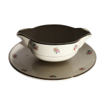 Saucire bouquet fleurs porcelaine sarreguemines digoin
