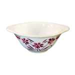 Sauciere en faience de badonviller fb fenal freres décor fleur rouge Sauciere en faience de badonviller fb fenal freres décor fleur rouge