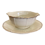 Sauci�re limoges a. lanternier 1911 liser� or et bleu