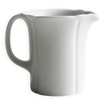 Sauci�re, pot � lait en porcelaine blanche