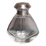 Saupoudreuse en cristal et en argent art dco