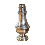 Saupoudreuse  sucre en mtal argent modle godrons