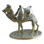 Sculpture figurine de chameau en laiton sur socle fait main vintage Sculpture figurine de chameau en laiton sur socle fait main vintage
