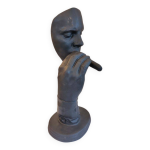 Sculpture moderne statue l'homme au cigare d'aprs dali