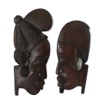 Sculptures profils afrique en bne
