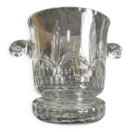 Seau  champagne ancien en cristal de lorraine  dcor de fleur de lys
