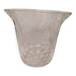 Seau  champagne crescendo en verre vintage
