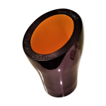 Seau  champagne en tain noir fum et orange veuve clicquot sign christophe pillet