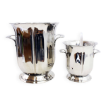 Seau  champagne et seau  glace inox vintage