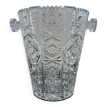 Seau  champagne ou  glaons en cristal cisel