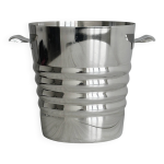 Seau  champagne en inox vintage