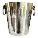 Seau  champagne en mtal argent