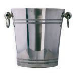 Seau  champagne en mtal argent, annes 1950